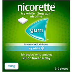 Nicorette Gum Icy White 2mg 210 Pieces