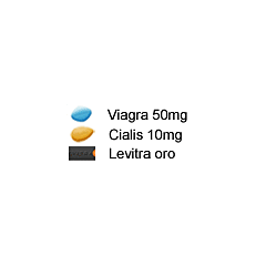 ED Trial Pack (Viagra 50mg x4 & Levitra 10mg x4 & Cialis 10mg )