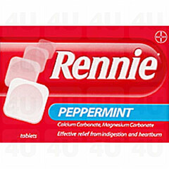 Rennie Peppermint Flavoured 72 Tablets