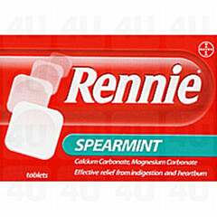 Rennie Spearmint Flavoured 24 Tablets