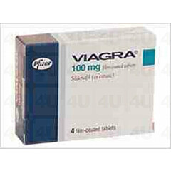 Viagra (Sildenafil) 100mg Tablets x 4