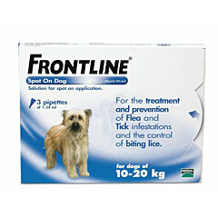 Frontline Spot On Dog Medium x 3