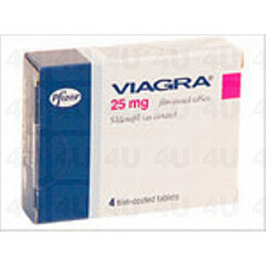 Viagra (sildenafil) 25mg Tablets x 4