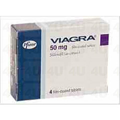 Viagra (sildenafil) 50mg Tablets x 4
