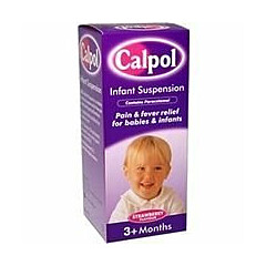 Calpol Sugar Free Infant Suspension Strawberry Flavour 2+ Months 200ml