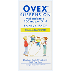 Threadworm Treatment - Ovex Suspension (100mg/5ml) 30ml | Clear Chemist