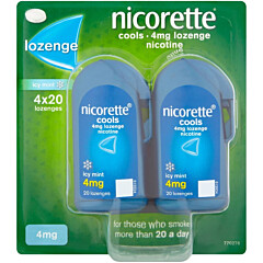 Nicorette Cools Lozenges Mint 4mg 80 Pack