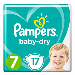 Pampers Baby Dry Size 7 Nappies