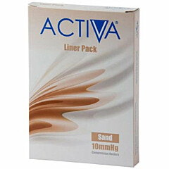 Activa Stocking Liners Open Toe X-Large Sand