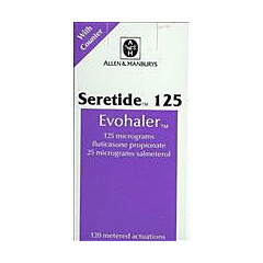 Seretide Evohaler (Salmeterol/ Fluticasone MDI) 125mg (120 dose unit) 