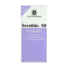 Seretide Evohaler (Salmeterol/ Fluticasone MDI) 50mcg