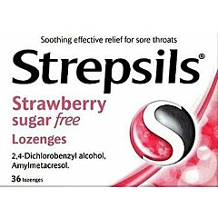 Strepsils Strawberry Sugar Free