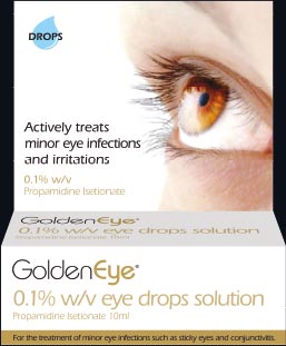 Eye Drops Golden Size 2