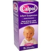 Calpol Sugar Free Suspension Strawberry Flavour 2+ Months 200Ml Infant
