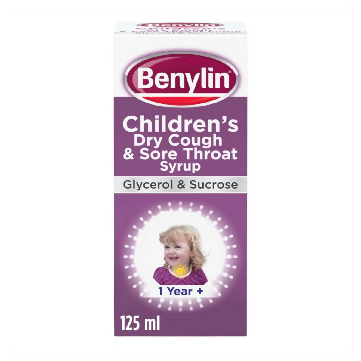Benylin Childrens Cough Sore Throat Syrup X 125Ml Kids