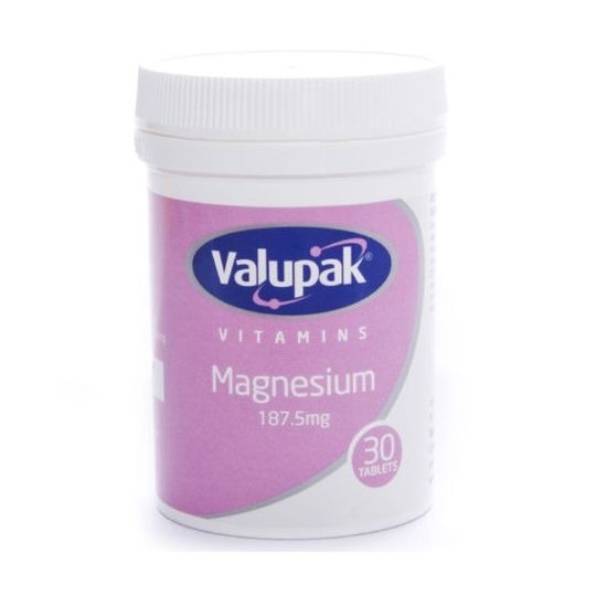 Valupak Magnesium 30 Tablets 187.5Mg