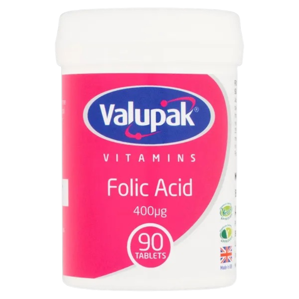Valupak Folic Acid 400Mcg 90 Tablets Infant