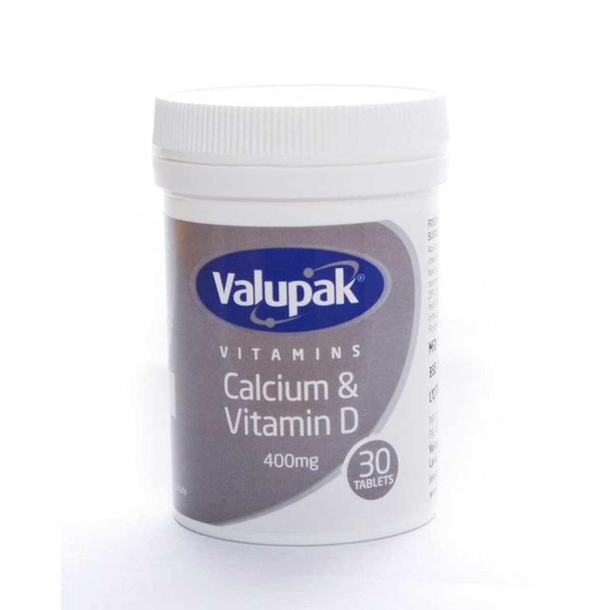Valupak Calcium With Vitamin D Tablets 400Mg